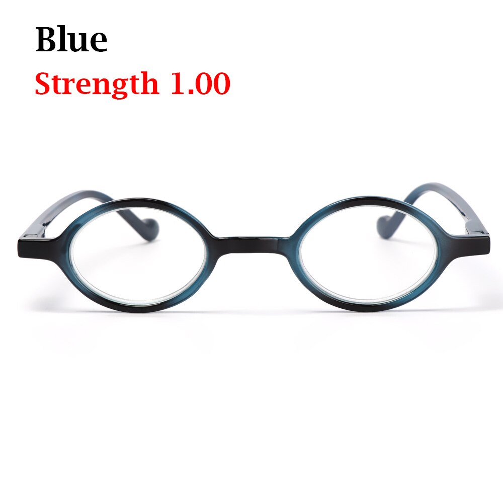 Gafas de lectura de marco redondo Retro PC, gafas de espejo planas con rayos azules Anti-UV, accesorios para gafas: blue