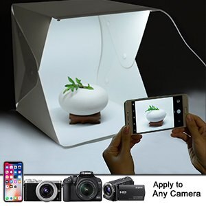 Pliage Lightbox photographie Studio Softbox lumière LED boîte souple caméra Photo fond boîte éclairage pour Smartphone
