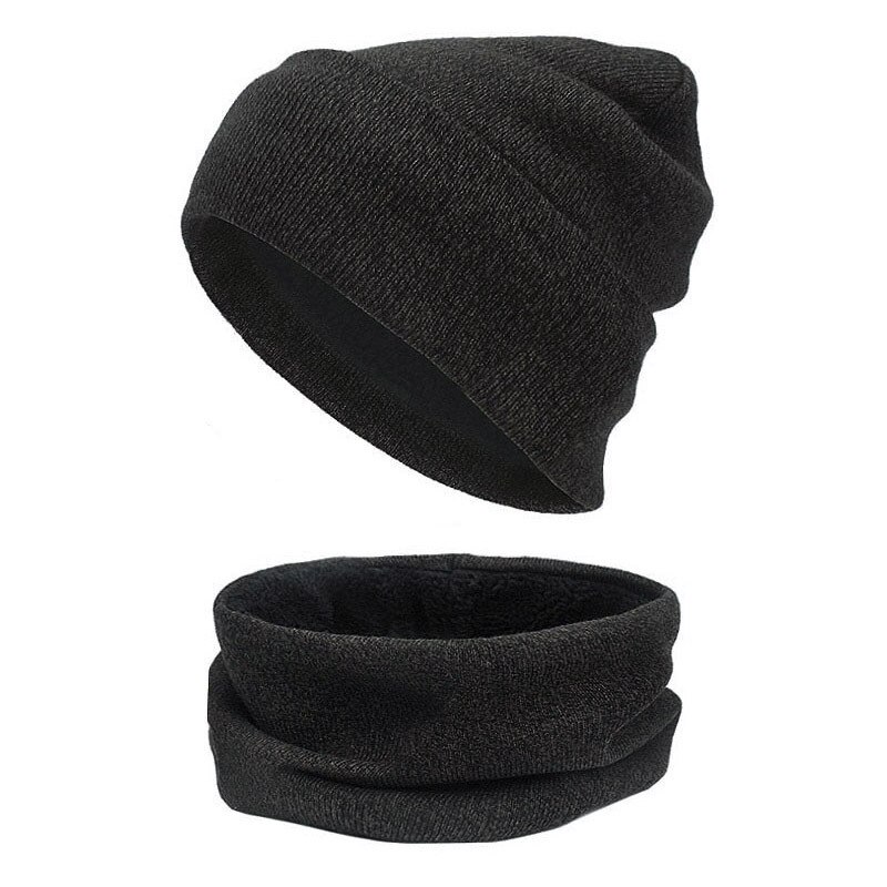 Pluss fløyels skjerf lue hanskesett varme luer berøringsskjerm hansker lue dame hansker sett luer gorras hombre panser caps menn: 13