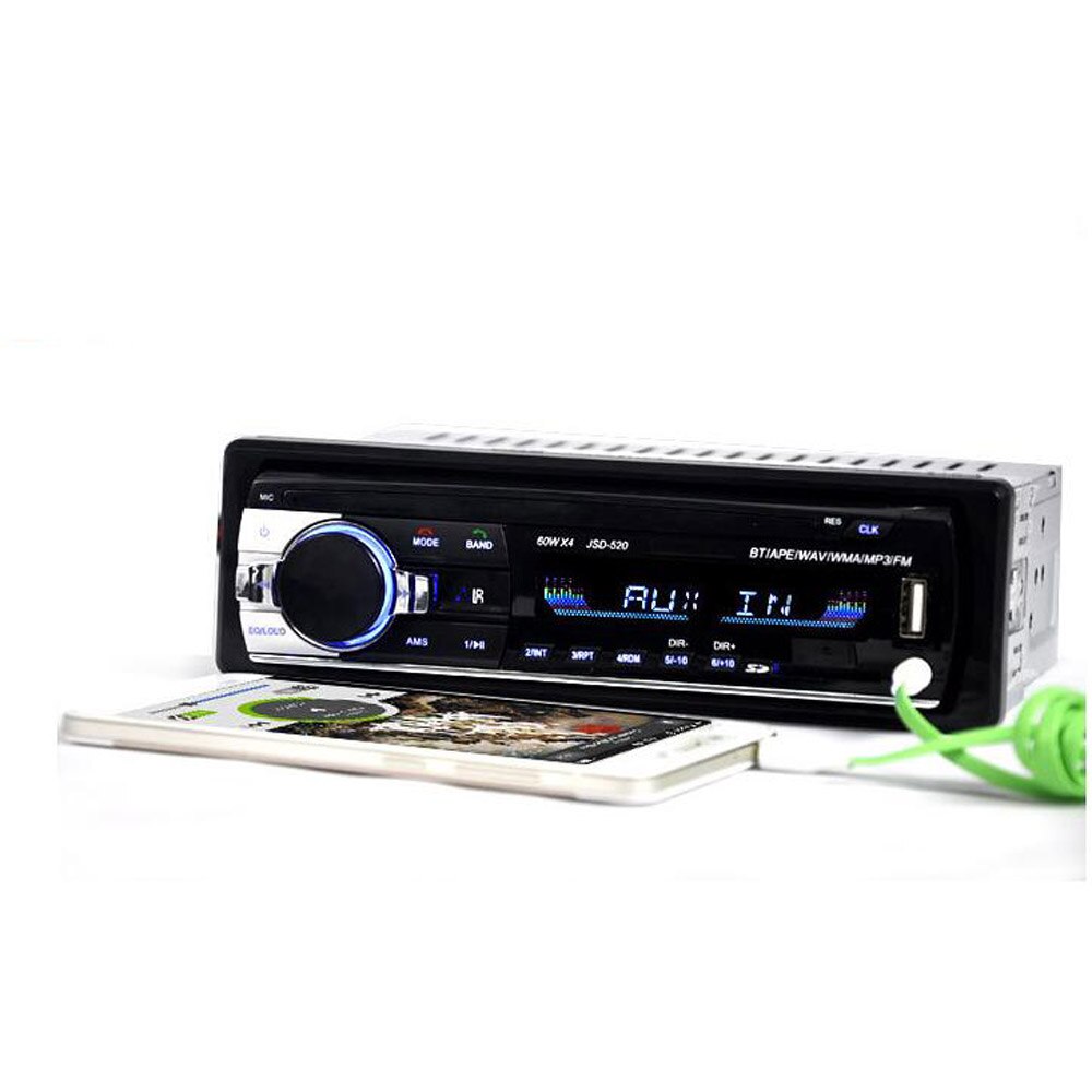 Autoradio stéréo, Bluetooth, avec télécommande, téléphone AUX-IN, MP3, FM, USB, Radio pour voiture, 1 din