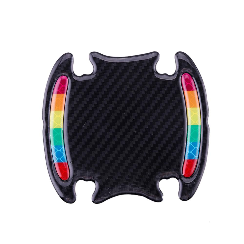 4 Pcs Universal Car Reflective Sticker Warning Strip Tape Traceless Protective Car Sticker Warn on Car Body Trunk Exterior