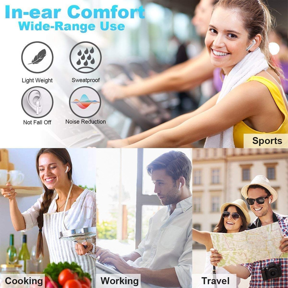 I7s Tws Bluetooth 5.0 Oortelefoon Mini Draadloze Oordopjes Sport Oortelefoon Draadloze Headset Met Microfoon Voor Iphone Xiaomi Lg Telefoon