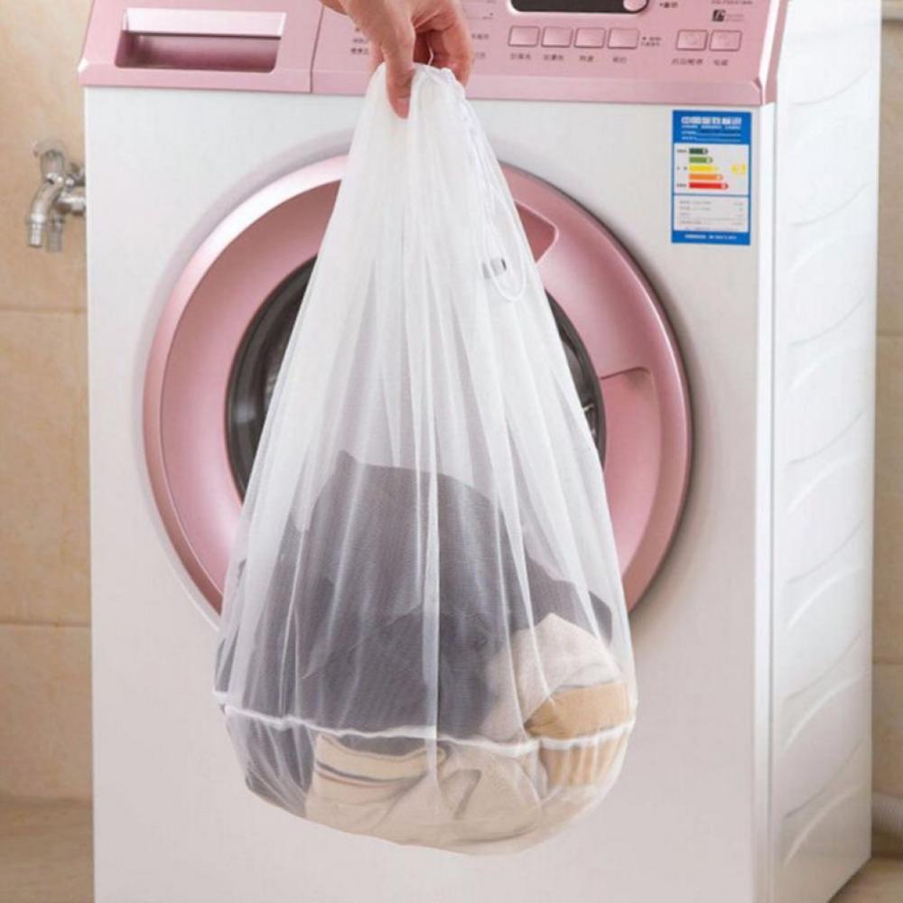 Clothes Anti-tangle Anti-Deformation Washing Machine Mesh Drawstring Laundry Bag
