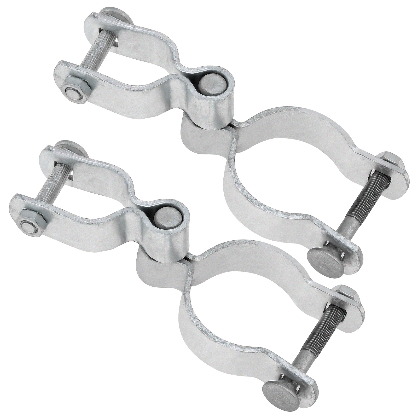 2 Stuks 1-3/8X2-3/8 Chain Link Hek Zware Poort Post Scharnier Deur Scharnieren Met 1-3/8 Vrouwelijke Scharnieren, 2-3/8 Mannelijke Scharnieren