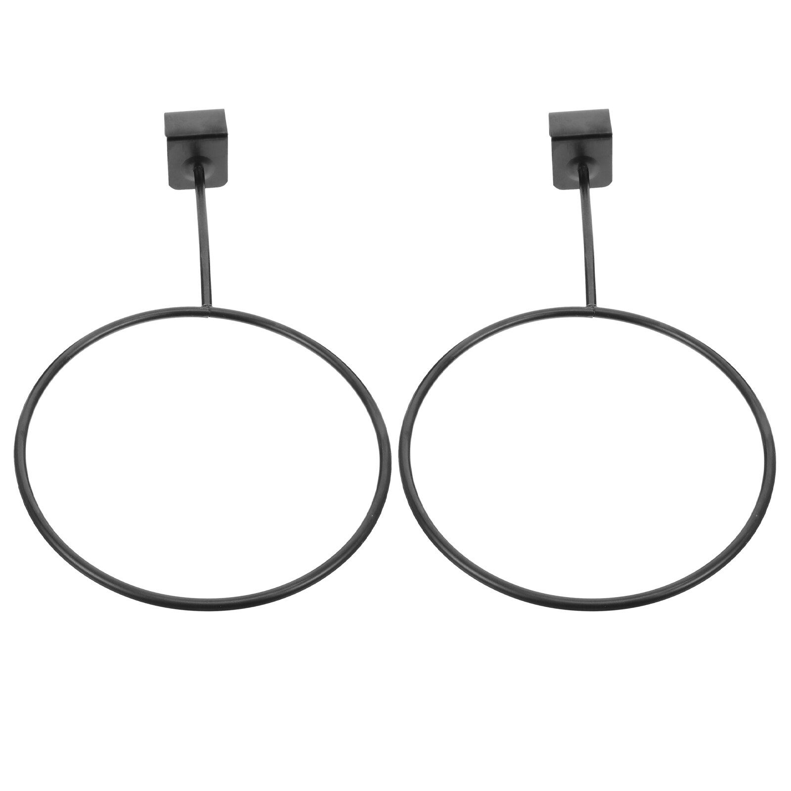 2 pcs ball display rack basketball holder iron balls bracket hats display rack for shop supermarket home: Default Title