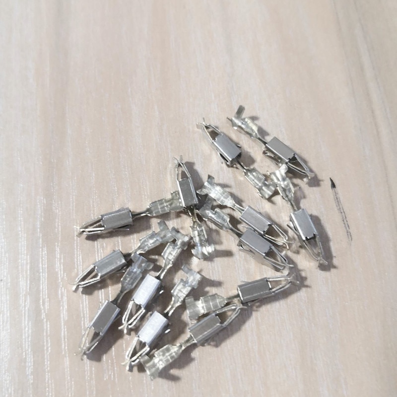 100 stks/partij Vrouwelijke Crimp Terminals (Pinnen) contact Pin Voor Bosch JPT Socket Behuizing Connector Plug Voor 18-20AWG Draad Kabel