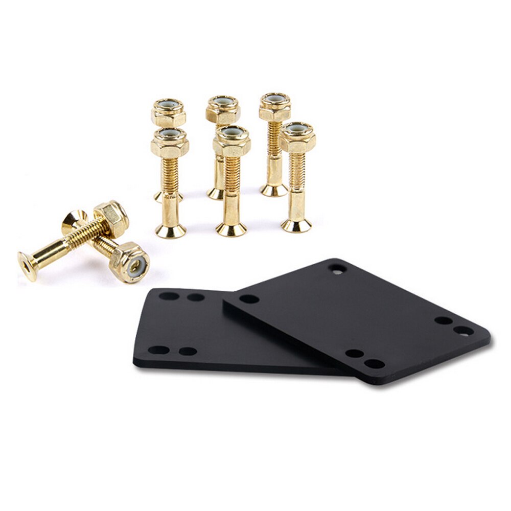 2 uds patineta Longboard 1/8 "de elevadores almohadillas + 1 Uds 1" Hardware camión tornillos