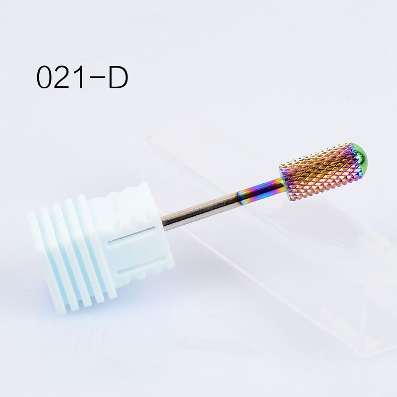 4 type blå wolfram rund flamme søm borekrone hårdmetal fræser manicure elektriske negle tilbehør