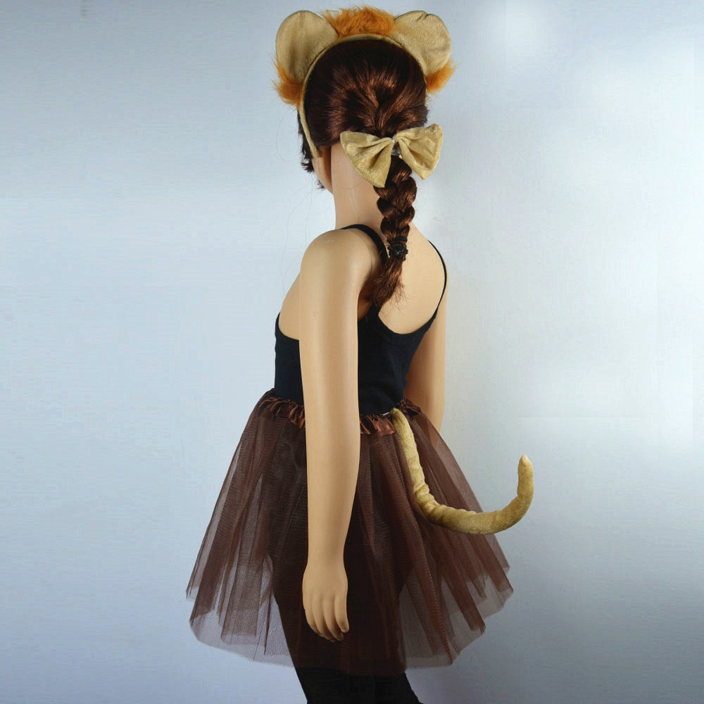 Costume de taureau, vache, Lion, pour enfants et adultes, bandeau, jupe, nœud papillon, Tutu, fête d&#39;anniversaire, Baby Shower, Halloween