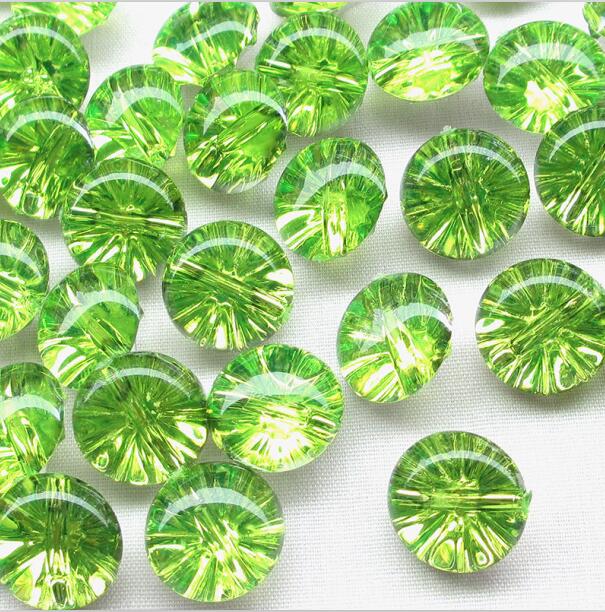 Botones de plástico transparente, Media bola, 13mm, para manualidades de costura, 50 Uds.: 4