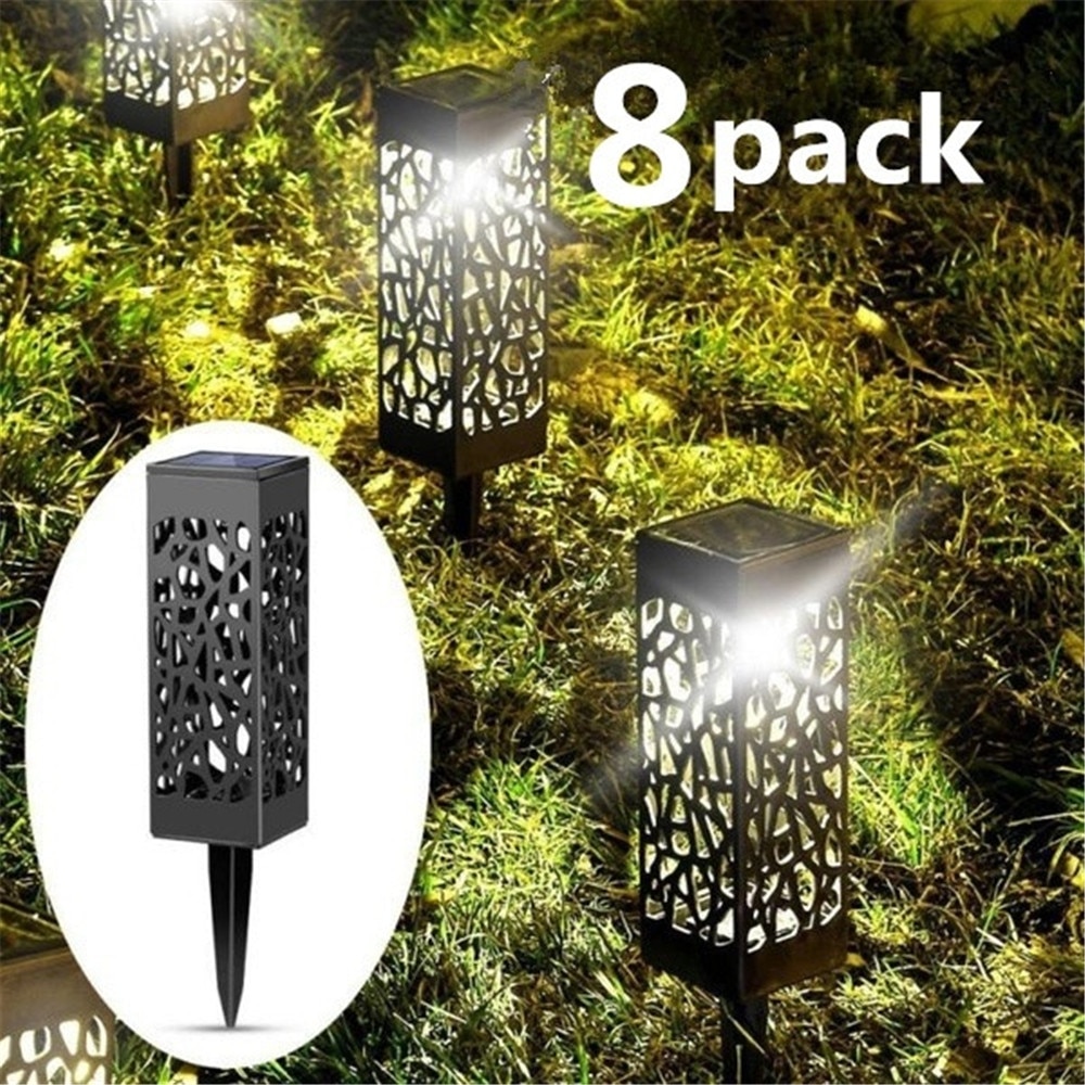 8 Stuks Zonne-energie Led Tuinverlichting Automatische Led Voor Patio Erf En Tuin Gazon Verlichting