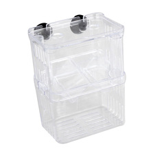 Clear Plastic Aquarium Fish Breeding Box Incubator Isolation