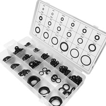 225 pcs Rubber O Ring O-Ring Ring Zeehonden Waterdichtheid Assortiment Verschillende Grootte Met Plastic Doos Kit Set