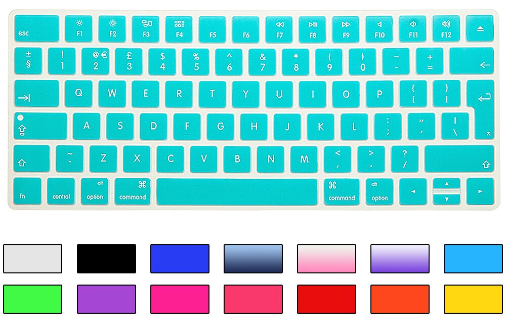 Hrh vedenpitävä eu/uk näppäimistösuojat silikonikuoret suojakalvo apple magicille mla 22b/ a eurooppalainen asettelu