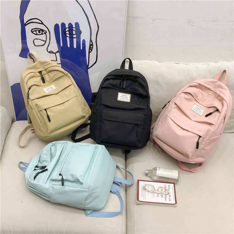DIHOPE Große Kapazität Hohe Schulranzen Wasserdicht Nylon Frauen Rucksack Weibliche Mädchen Schulter Taschen Reisetasche Mochila Neue
