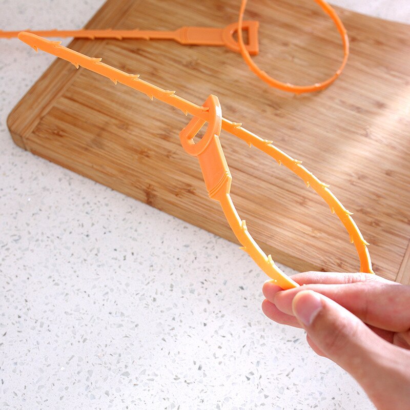 61cm/25"inch Domestic kitchen sink pipe dredger clean water pipe clogging hair Python sewer dredger