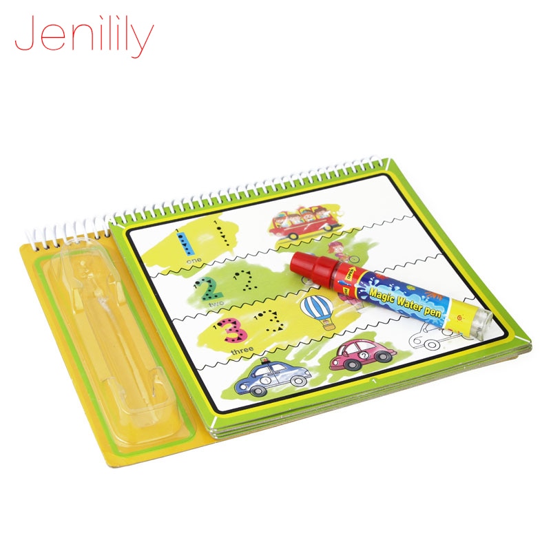 Jenilily Water Magic Tekening Boek Met 1 Magic Pen Doodle Schilderij Nummer-Thema Boord Speelgoed Kleurboek Speelgoed voor Kinderen