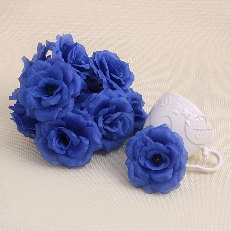 20Pcs Roses Artificial Silk Flower Heads DIY Small Bud Party Wedding Home Decor CORD: RB