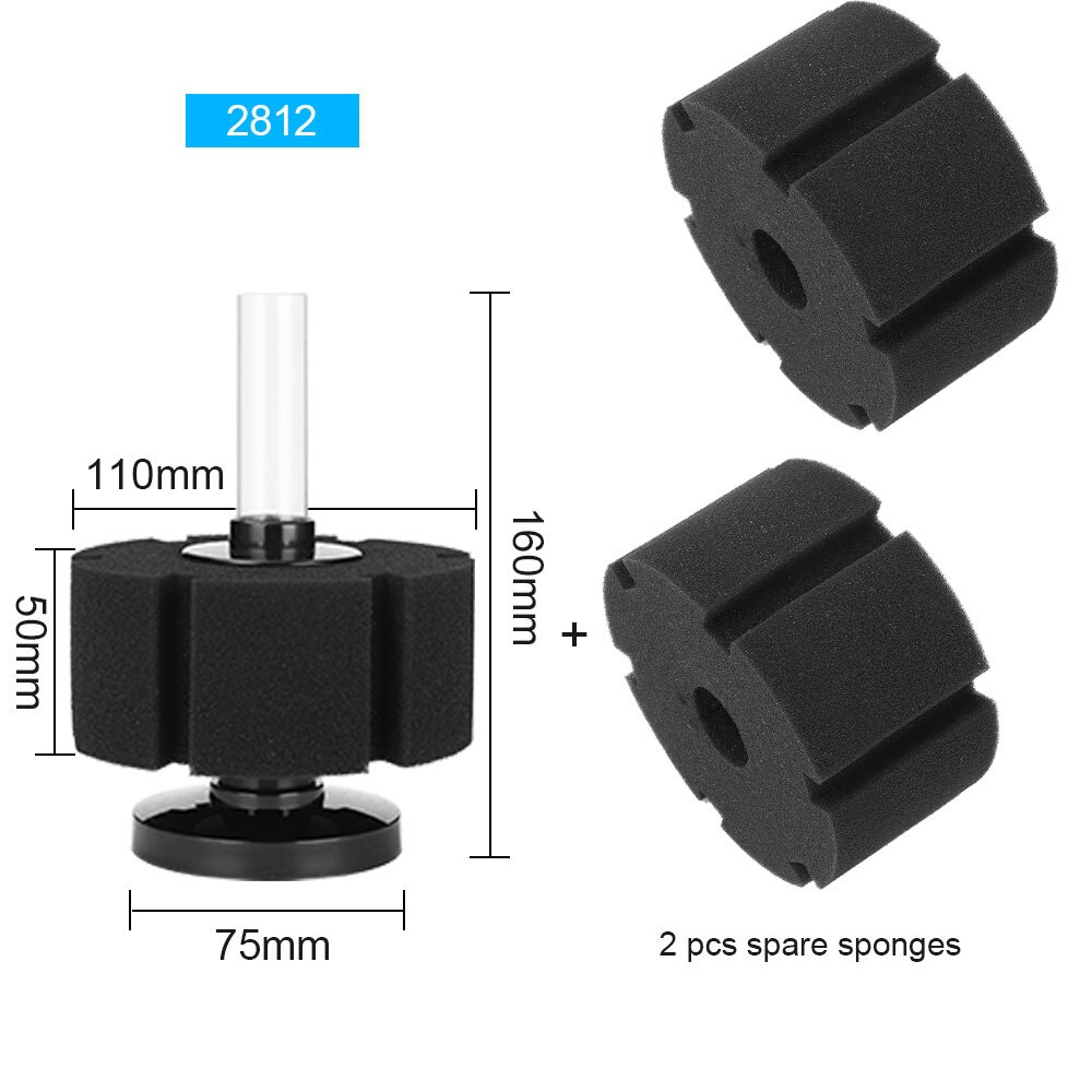 Filtro bioquímico de algodón de hada del agua, Material de filtro neumático de pecera, filtro de acuario silencioso, filtro de esponja: SG-2812 Sponge2
