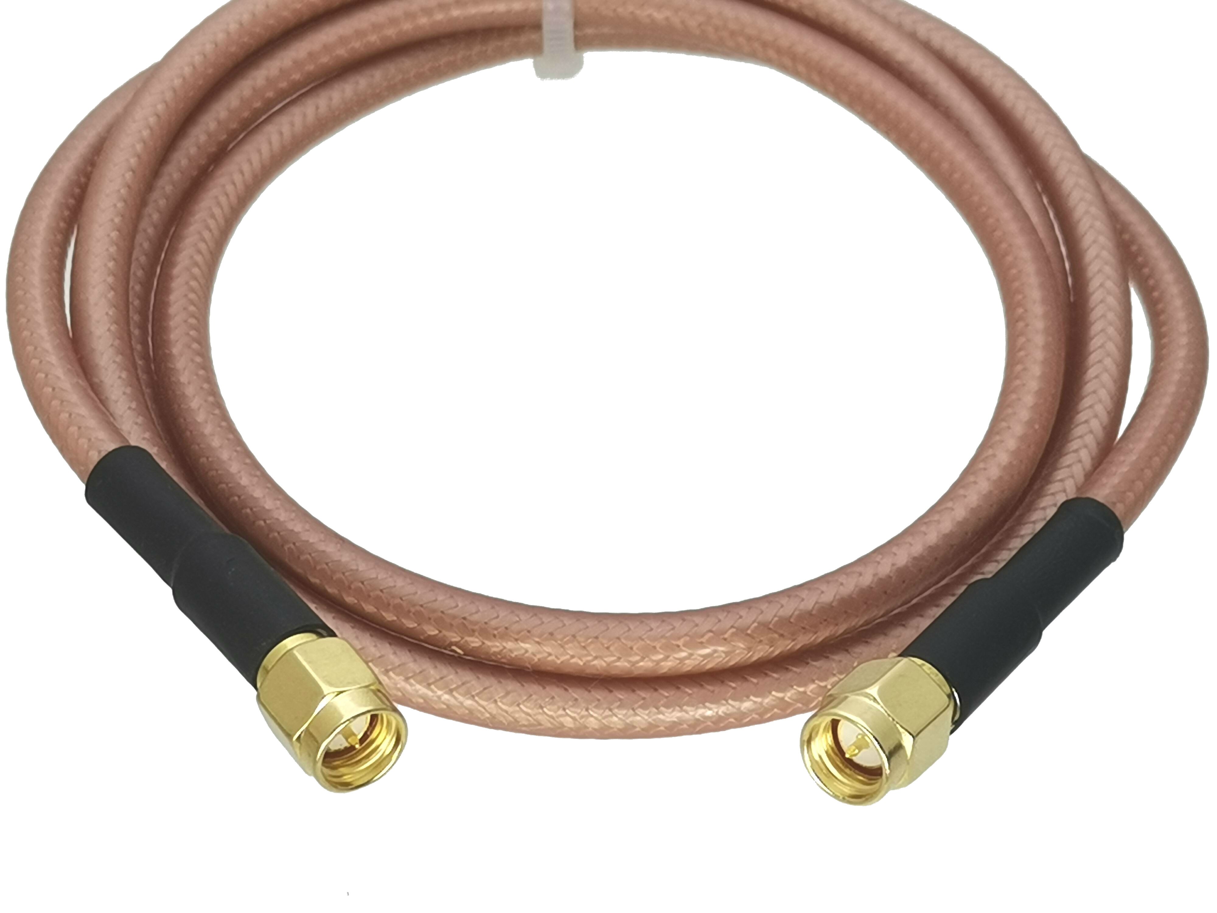 1Stck RG142 SMA stecker auf SMA stecker Gerade Stecker RF koaxial Jumper Zopf Kabel 6 zoll ~ 10M