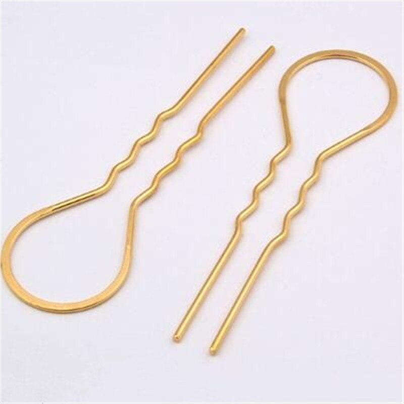 10 stks/partij 105mm U-vorm Haarspelden Haar Sticks Haar Pin Haarspeld Haar Dragen Bevindingen DIY Vintage Sieraden accessoires: Black Zinc Plated