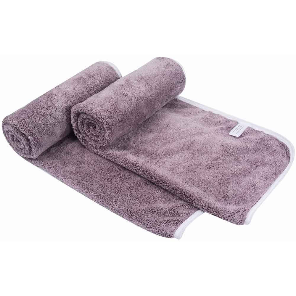 KinHwa microfibre essuie-mains Ultra doux visage serviettes uper absorbant serviettes de bain idéal pour cheveux Spa Sports 30 pouces x 16 pouces 2 Pack