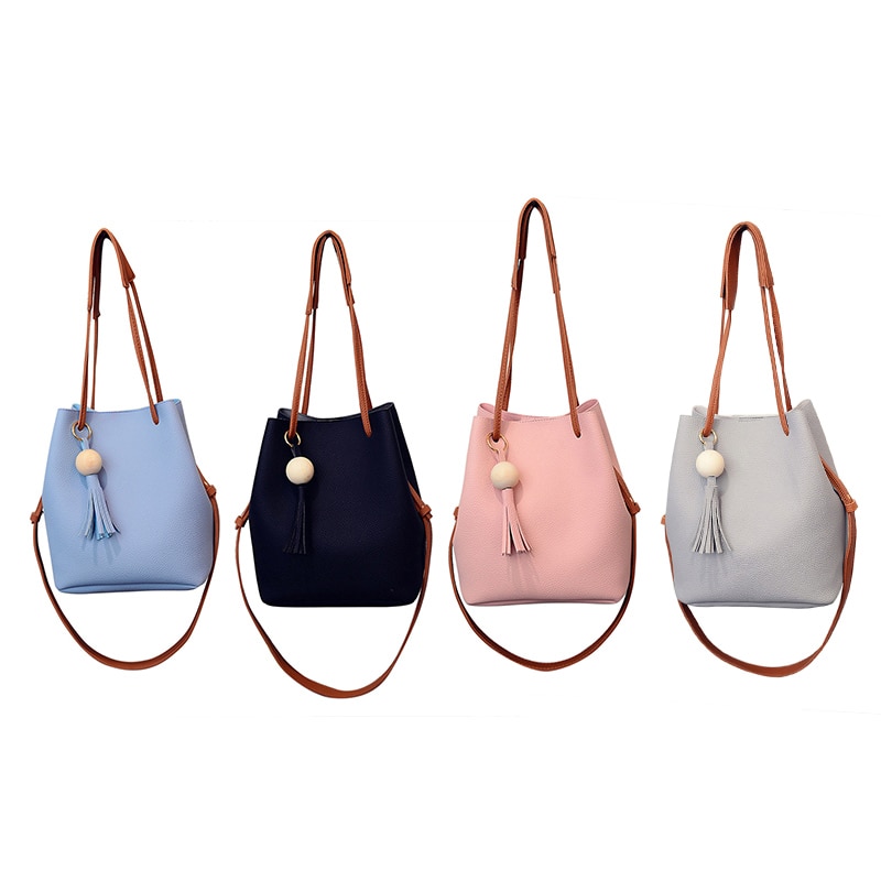 Tassen voor Vrouwen Vrouwen PU Lederen Emmer Schoudertas met Kleine Handtas Messenger Satchel Bag bolsa feminina