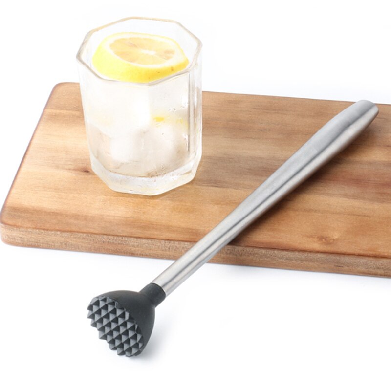 Stainless Steel Cocktail Muddler Bar Mixer Barware Mojito Cocktail DIY Drink Fruit Muddler Ice Barware Drinking Bar Tool