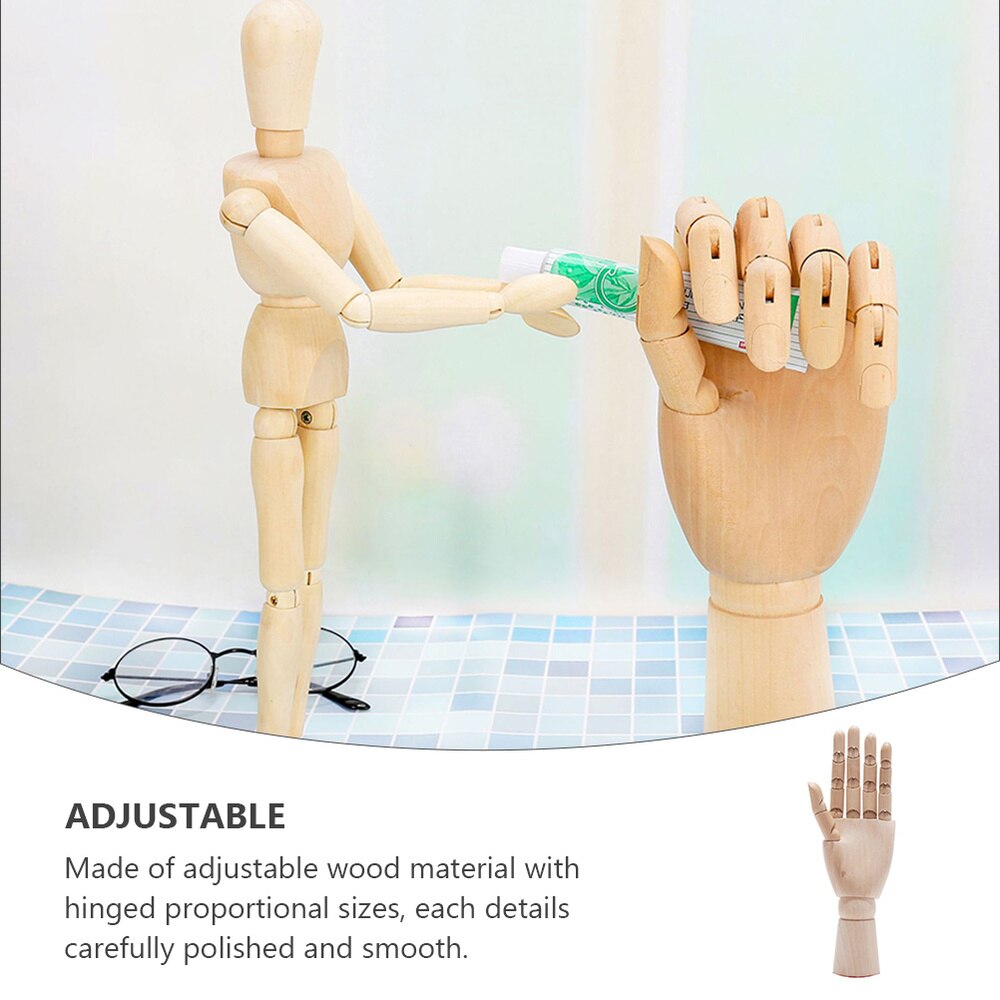 Wooden Palm Ornament Wooden Crafts Decoration Joint Palm Ornament Art Craft