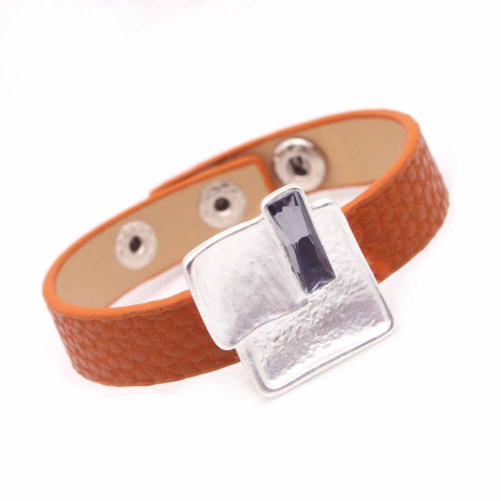 D&d charm zwarte leren armband voor dames, coole sluiting, polsbandjes, armbanden en bangles: 4