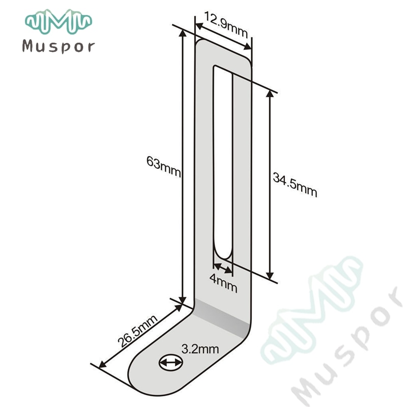 Chrome Scratchplate Bracket for Gibson Epiphone Les Paul LP Guitar Pickguard