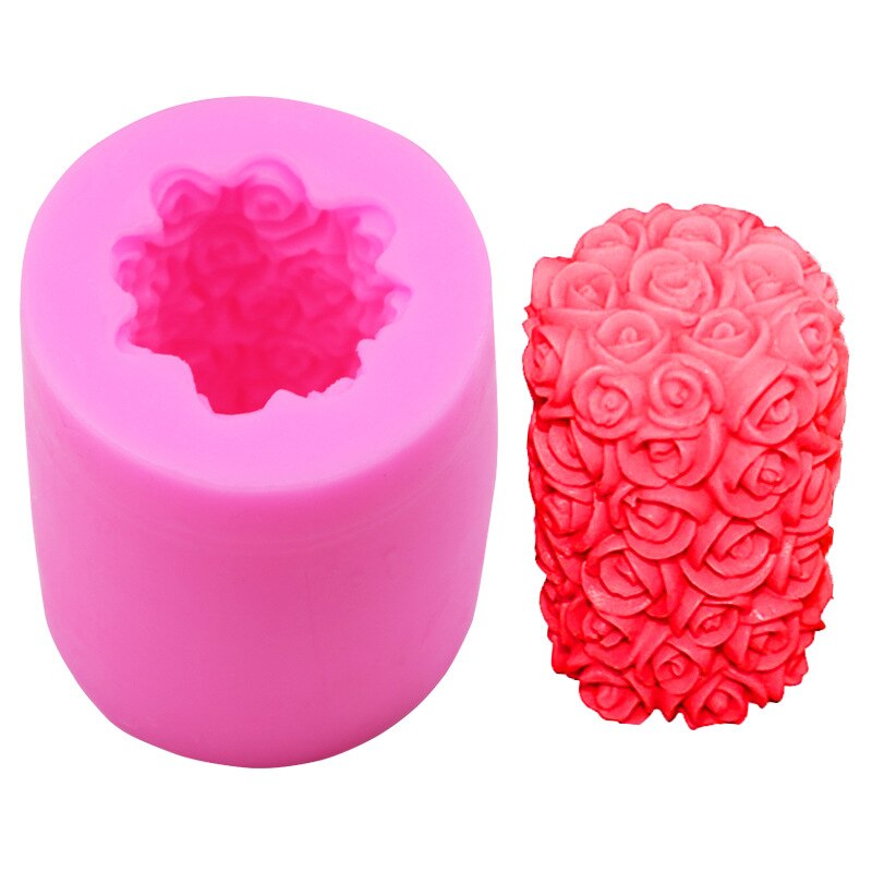 Moules à bougies 3d silicone cire d'abeille abeille nid d'abeille ruche savon moule pour savon maison Crayon cire fondre ruches bougie fabrication Supplie: only silicone mold08