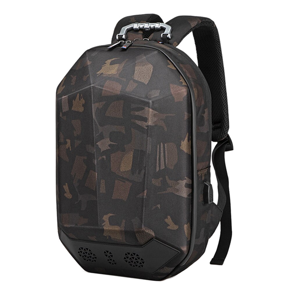 Bluetooth Music Speaker Backpack School Bag USB Charging Multi-functional for Travel Outdoor EDF88: camouflage