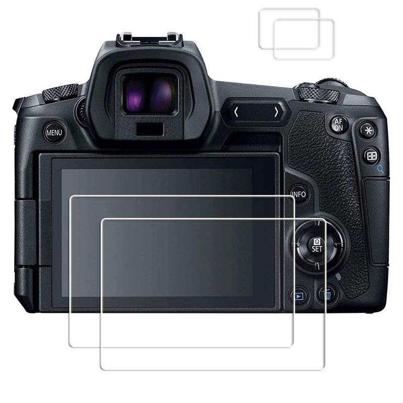 Debous LCD Screen Protector en Top Screen Protector Compatibel voor Canon EOS R Gehard Glas Anti-Krassen Stof Vingerafdruk