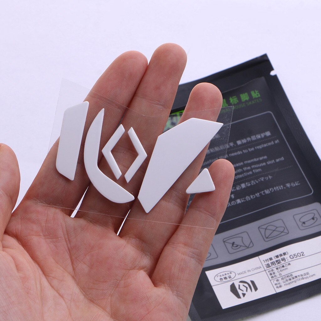 Mouse Skates Pads 1Pack White Rounded Curved Edges Mouse Feet Stickers Replacement Compatible with logitech G502 Mouse
