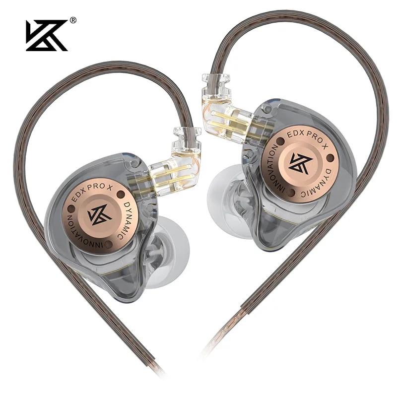 KZ EDX PRO X słuchawki przewodowe HIFI Stereo Bass słuchawki douszne douszne słuchawki sportowe zestaw słuchawkowy do gier z redukcją szumów: green