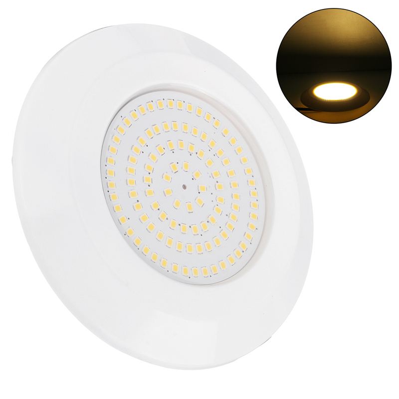 9w 72 led onderwater zwembadlamp spa vijverlamp  dc12v ip68 waterdichte rgb met controller wit warm wit: Alleen warm wit