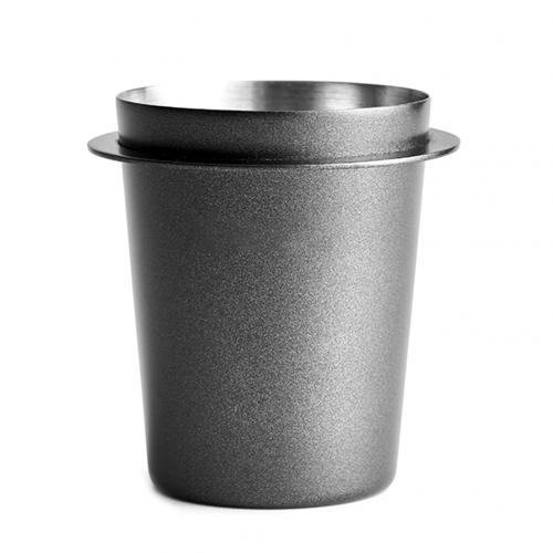 Stainless Steel Coffee Dosing Cup Powder Feeder Part for 58mm Espresso Machine Rust Resistant Coffee Machine Part Dosing Cup: Black