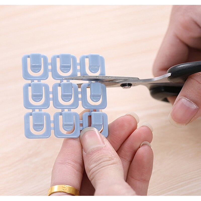 Fixing Clamp Table Top Wall Wire Fixing Self-adhesive Wire Clip Wire Netting Wire Finishing Clip Wire Management Home Accessory