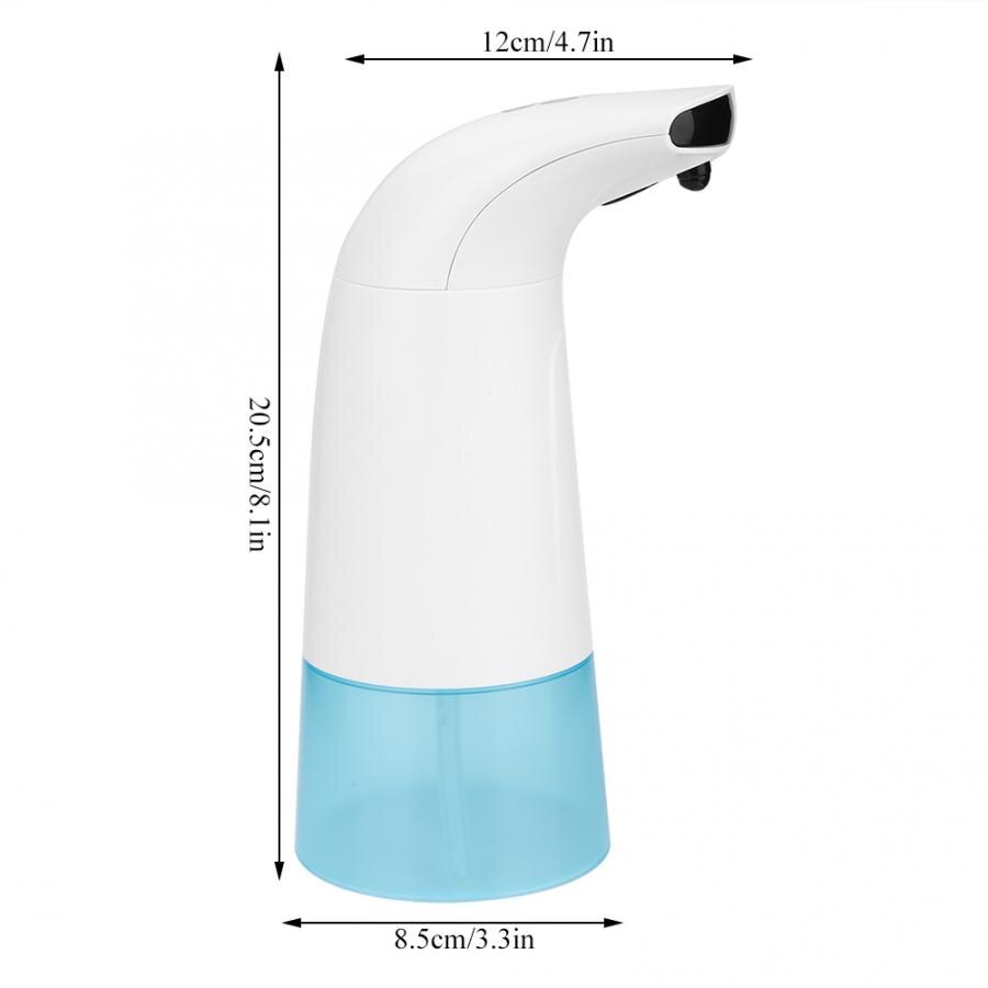 250ml automatiske sæbedispensere 1.8w berøringsfri infrarød bevægelsessensor vandtæt flydende håndvask badeværelse