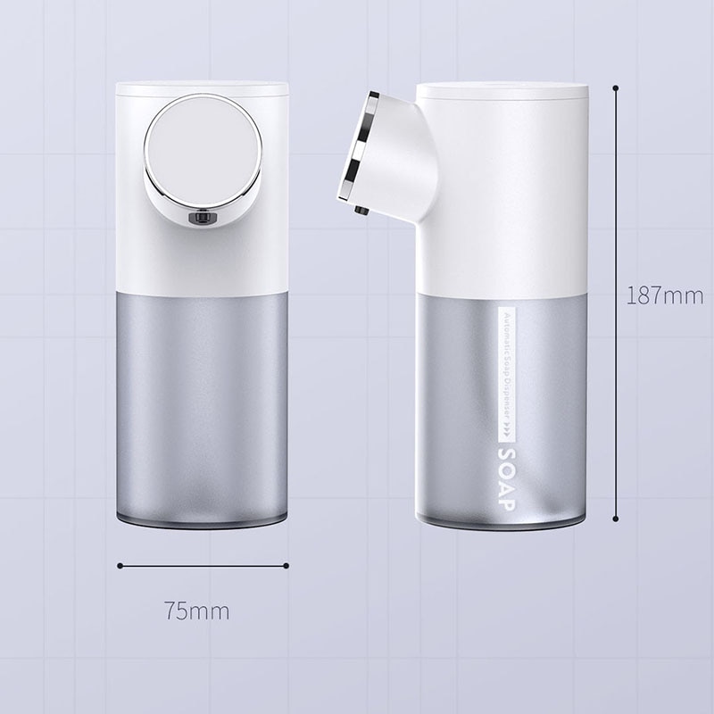 Dispenser di sapone automatico Xiaomi Dispenser di sapone liquido ricaricabile USB da 320ml Display digitale schiuma disinfettante per le mani