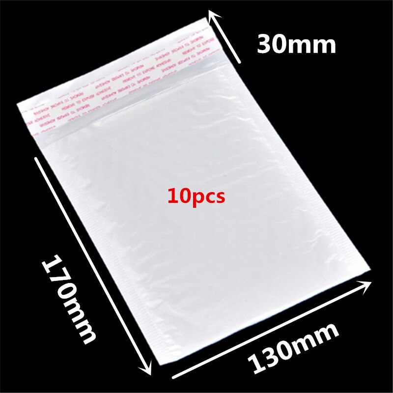 Verschillende Maten Waterdicht Witte Zak Foam Papier Enveloppen Set Bags School Student Kantoorbenodigdheden: 130x170mm 10pcs