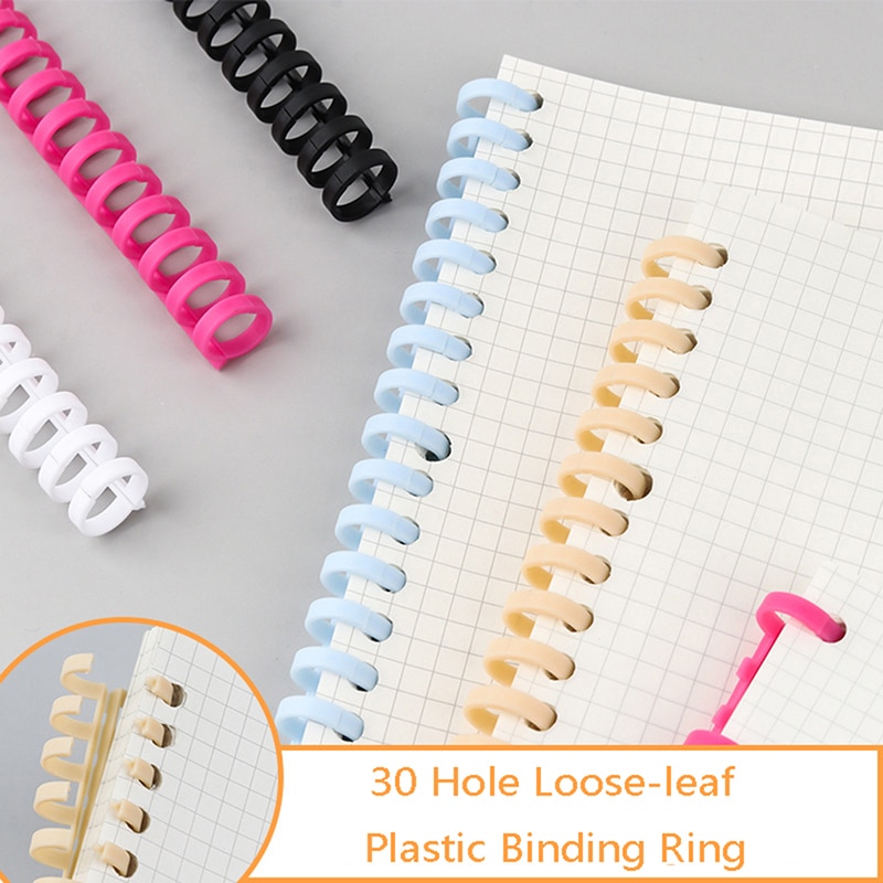 Lösa blad bindande ring fjäder spiral ringar för 30 hål  a4 a5 a6 papper anteckningsbok brevpapper kontorsmaterial