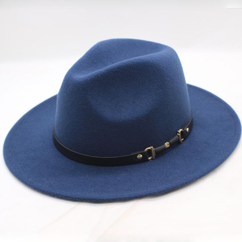 Chapeu Feutre Women's Chapeu Feminino Fedora Hat For Laday Wide Brim Sombreros Jazz Church Cap Panama Fedora top hat