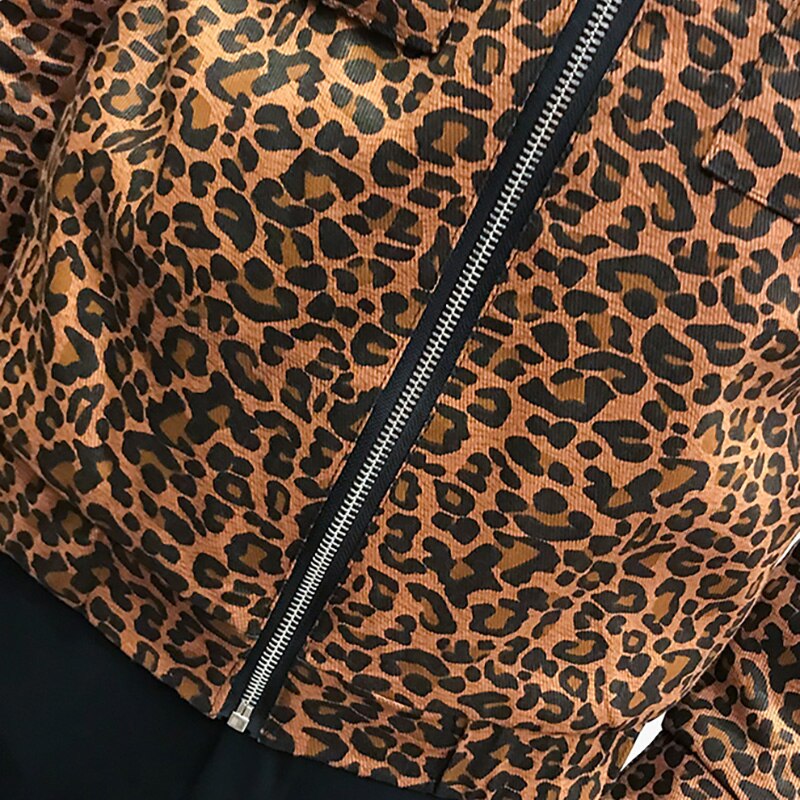 Jaquette automne homme, blouson Bomber imprimé léopard homme, manteau ample, décontracté