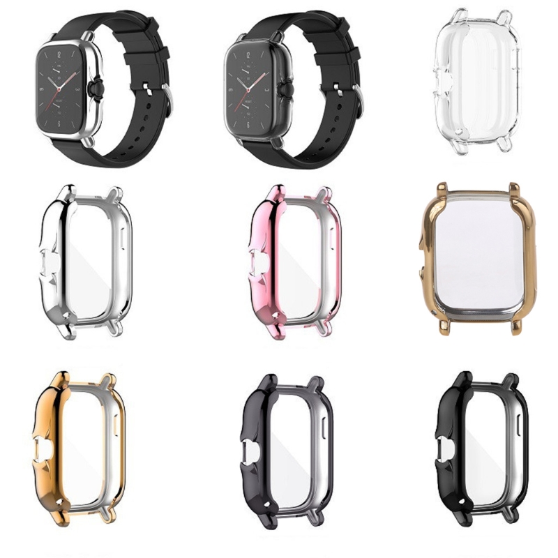 Bescherming Case Voor Amazfit-Gts 2 Smart Horloge Plating Tpu Soft Cover Volledige Sch