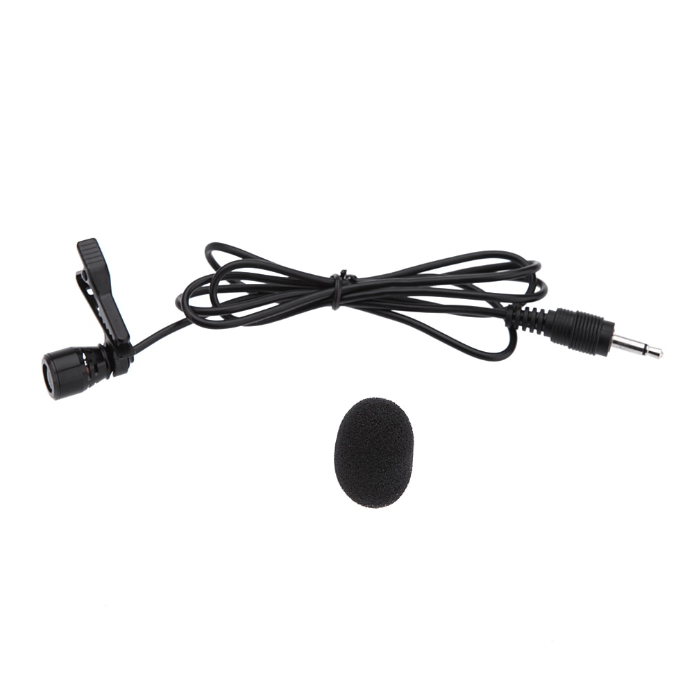 3.5mm Metal Lavalier Clip Mono Microphone with Collar Clip for Lound Speaker Computer PC Laptop