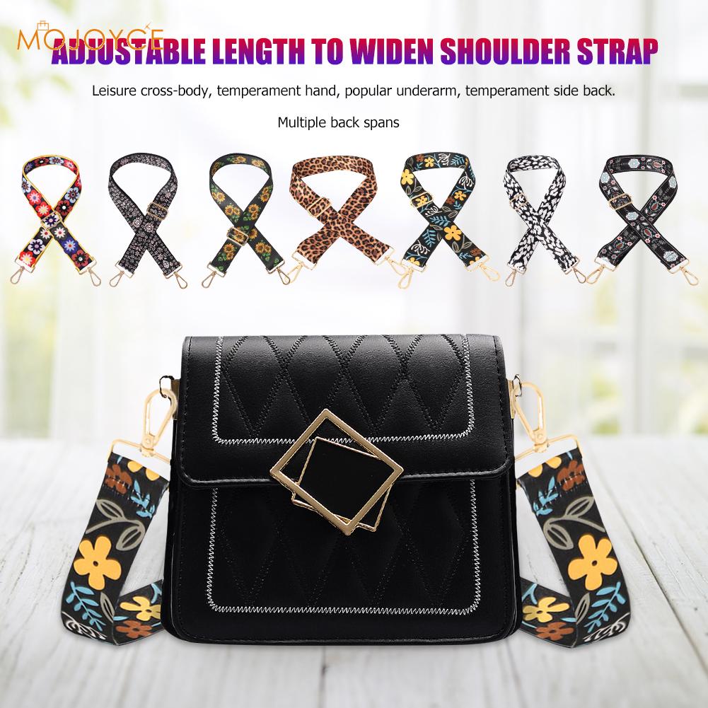 Blume Gedruckt Einstellbare Tasche Gurt Klassische Textur Kreative schick Breite Schulter Tasche Gurt Frauen Handtaschen Gürtel