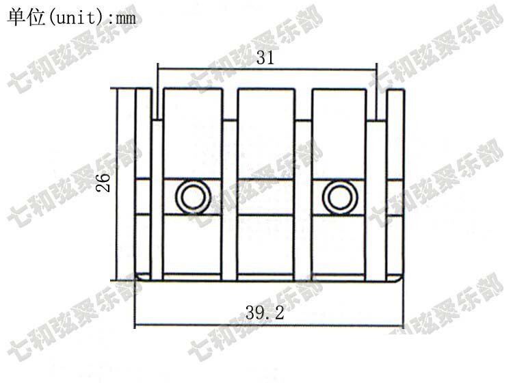 A set Black 4 String Headless Bass Guitar Locking Nut