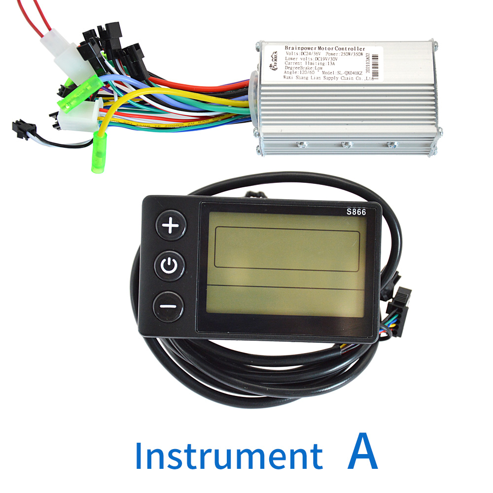 24v/36v/48v 250w 350w motor borstlös styrenhet elcykel intelligent styrning av borstlös likströmsmotor lcd instrumentsats